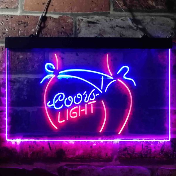 Coors Light - Bikini Girl Dual LED Neon Light Sign